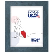 9x11 Picture Frame, Blue Rustic I Style 26003, 1.25 Inch MDF with Glass, Wall Display
