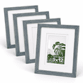 Rustic Pitcher Frame Rustic Blue 9x12 Solid Wood Picture Frame for Table Top and Wall Mount ...