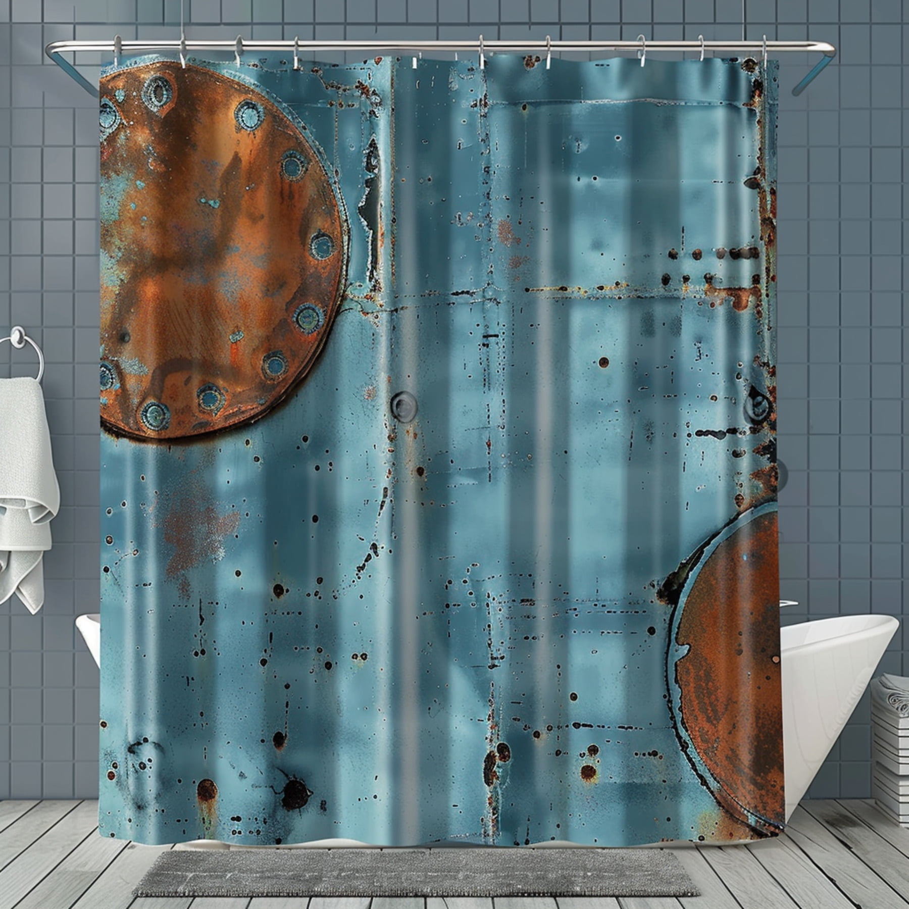 Industrial interior design bathroom