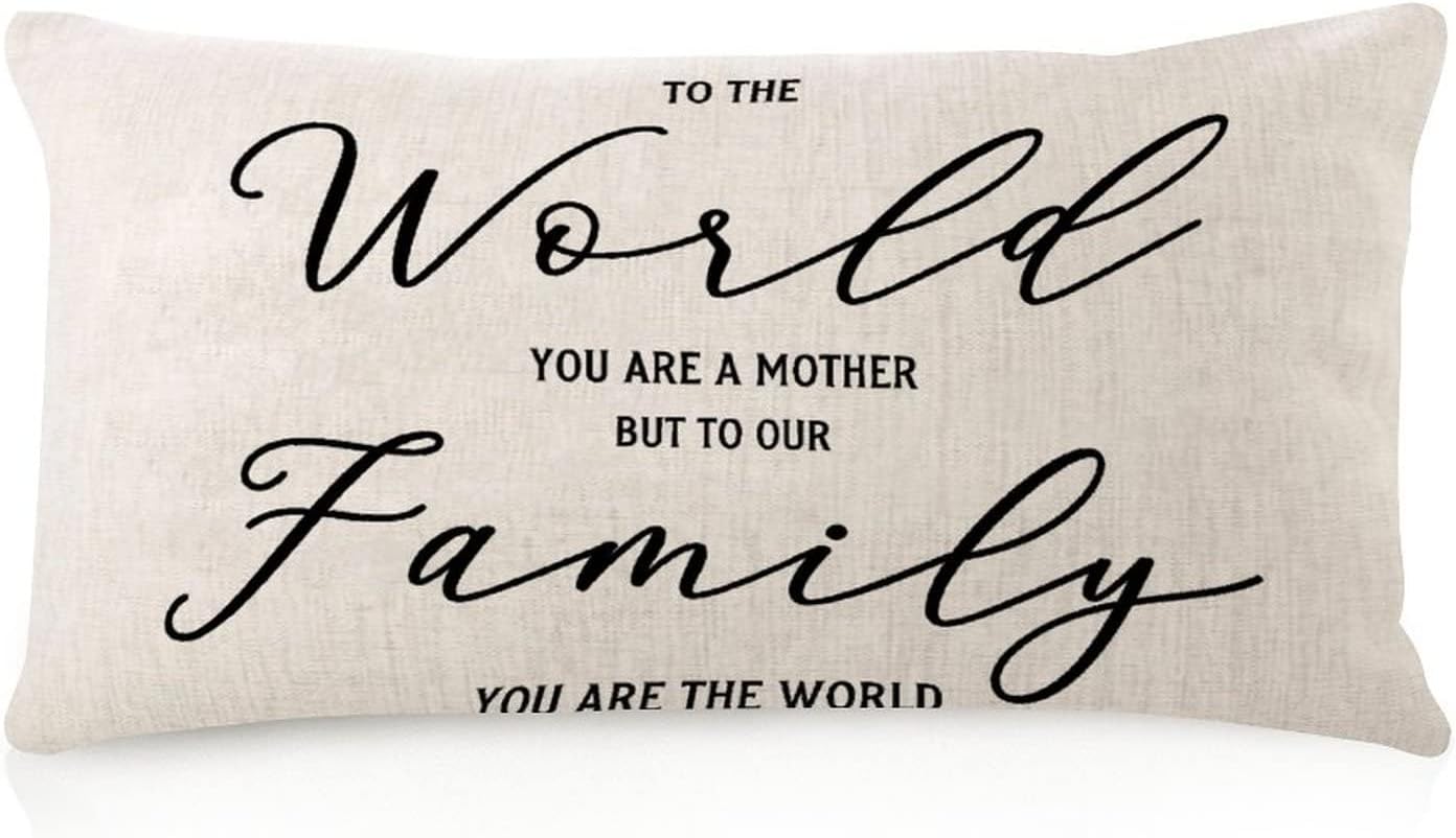 Rustic Body Pillow Case Cover with Zipper 12x20in Some Moms Cuss Too