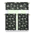 thumbnail image 1 of Rustic Bohemian Curtains 36 Inch - 3 Panel Wildflower Farmhouse Set with Vintage Floral Design, Rod Pocket Kitchen Window Drapes for Country Decor, 1 of 6
