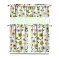 thumbnail image 1 of Rustic Bohemian Curtains 36 Inch - 3 Panel Wildflower Farmhouse Set with Vintage Floral Design, Rod Pocket, 1 of 6