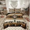 thumbnail image 1 of Rustic Bohemian Full Comforter Set American Southwestern Bedding Set Boho Western Aztec Exotic Bed Comforter Sets Men Vintage Country Farmhouse Quilt Duvet 3 Pcs, 1 of 9
