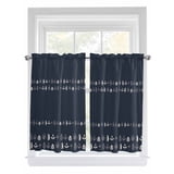 Rustic Botanical Living Room Curtains 2 Panel, Japanese Herb on Black ...