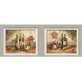 thumbnail image 1 of Rustic Bountiful Wine | Rustic Italian Wine Cheese Grapes Vineyard; Two 14x11in White Framed Prints; Ready to hang!, 1 of 1