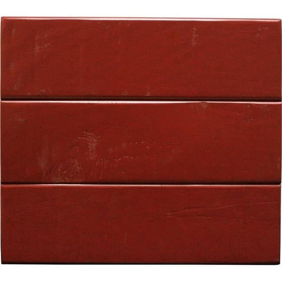 Rustic Bower Shutter Corner TV Cart in Burnt Red