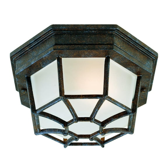 Rustic Bronze Outdoor Ceiling Light