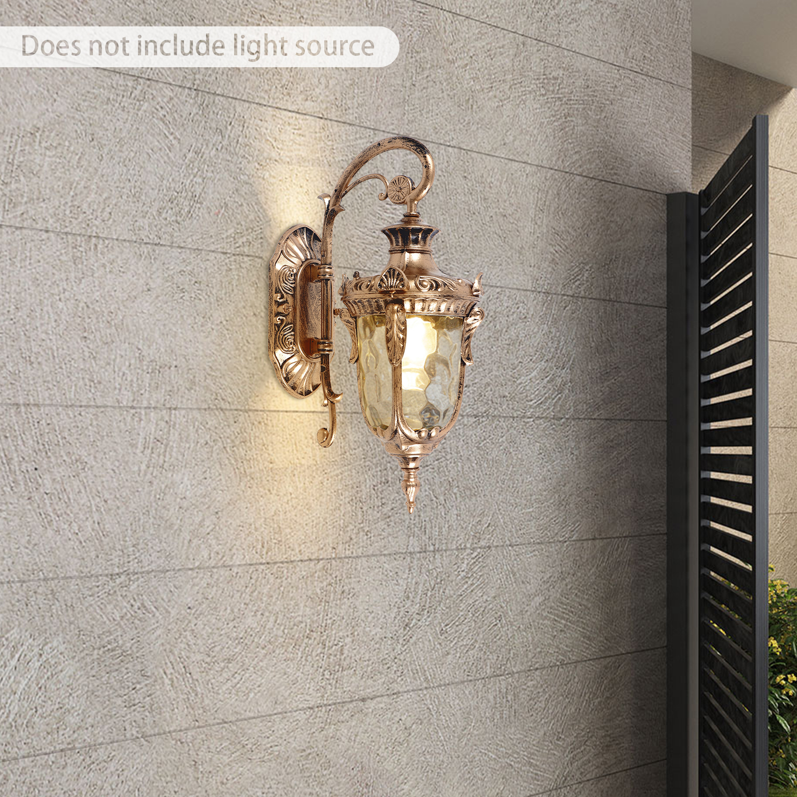Rustic Bronze Outdoor Wall Light Lamp Sconce Exterior Light Fixture 27* ...