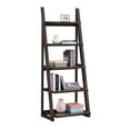 thumbnail image 1 of Rustic Brown 5 Shelving, Style With Rubber Wood Frame, For Bedroom, Living Room, Kitchen, Home Office, Apartment Bookcase, Design Solid Office, 1 of 7