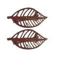 thumbnail image 1 of Rustic Brown Leaf Curtain Tiebacks Set of 2, 1 of 7