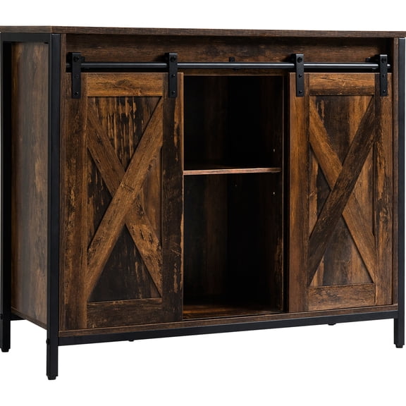 Rustic Brown, Multifunctional Storage | In Dining Area, Buffet Cabinet for Serving Dishes