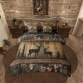 thumbnail image 1 of Erosebridal Rustic Cabin Bedding Sets 7 Piece Camo Hunting Deer Comforter Set Queen Farmhouse Woodland Animal Bed In A Bag Teen Men,Tree Camouflage Wildlife Sheet Set With Comforter, 1 of 6