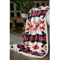 Rustic Cabin Plush Throws 54" x 68" (Aztec Tribal)
