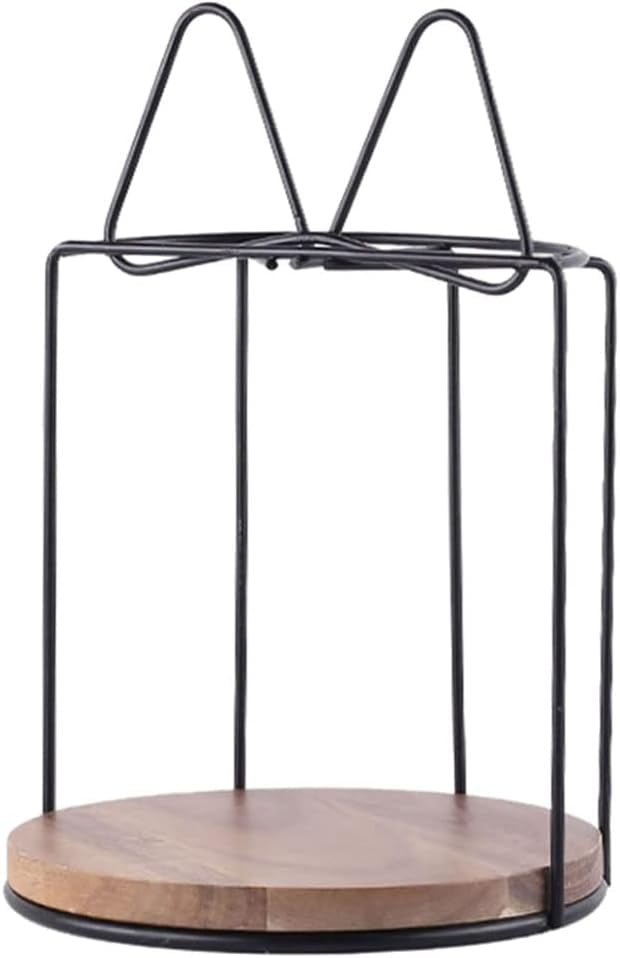 Rustic Cake Holder with Pedestal Black Cupcake Stand Fruit Dessert Rack ...