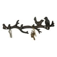 thumbnail image 1 of Rustic Cast Iron 2 Lovebirds On Tree Branch Multi Points Wall Hooks 12.5" Long, 1 of 9