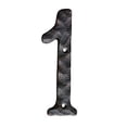 thumbnail image 1 of Rustic Cast Iron House Address Number, Decorative Mailbox Number, Maximum Rust Protection, #1, 5.5 inches, Black, JS-RUSTICNUMBER-1, 1 of 5