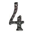 thumbnail image 1 of Rustic Cast Iron House Address Number, Decorative Mailbox Number, Maximum Rust Protection, #4, 5.5 inches, Black, JS-RUSTICNUMBER-4, 1 of 5