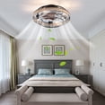 thumbnail image 1 of Rustic Ceiling Fan Light Farmhouse Flush Mount Chandelier with Remote Control, 1 of 15