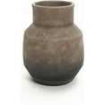 thumbnail image 1 of Rustic Ceramic Flower Vase,Farmhouse Vintage Pottery for Shelf Decor Room Decor,Brown Ombre Terracotta Vase,11'' Round Decorative Vases Home Decor Living Room, 1 of 13