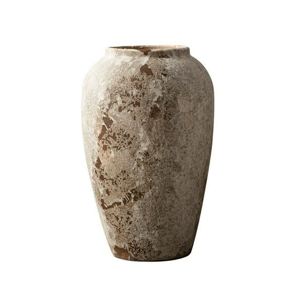 Rustic Ceramic Vase Handmade Vintage Wabi-Sabi Style Floor Tall Large Vase Decorative Flower Vase for Home Decor,Living Room Decoration Shelf Decor Mantel Decor