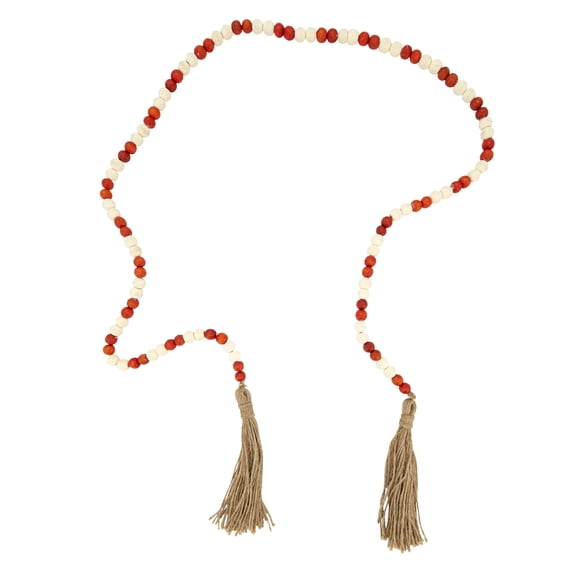 Rustic Charm Wood Beaded Garland
