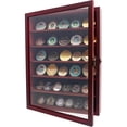 thumbnail image 1 of Rustic Cherry Shadow Box Frame Plexiglass Window Door with Removable Shelves 12 x 16, 1 of 6