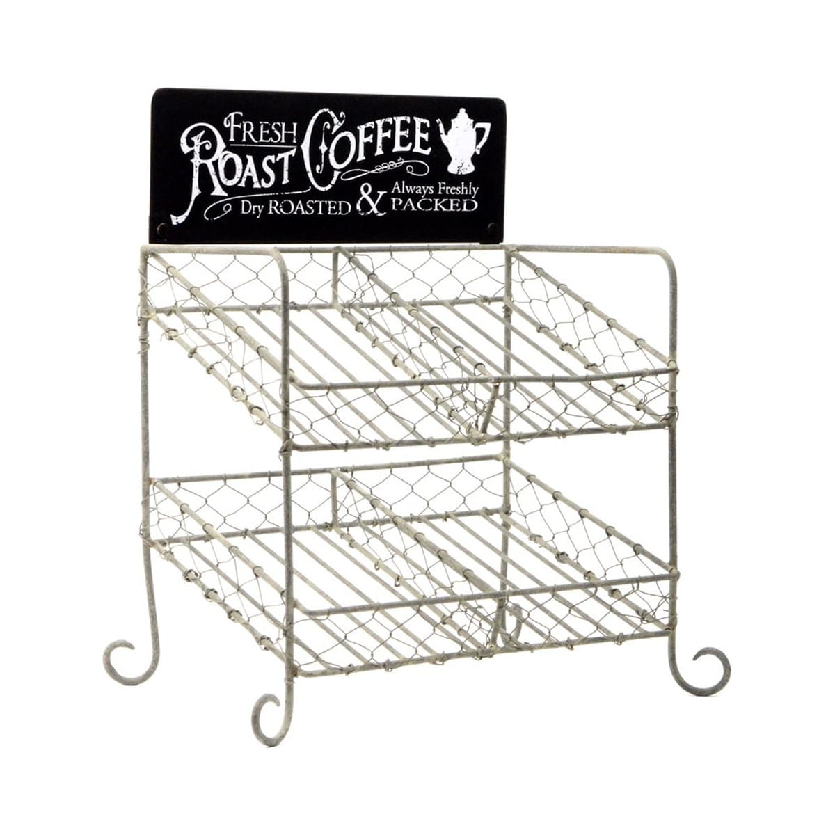 Rustic Chicken Wire KCup Holder Caddy Coffee Pod Storage Basket