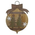 thumbnail image 1 of Northlight Rustic Christmas Trees and Snowflakes Wall Sign - 17.5", 1 of 3