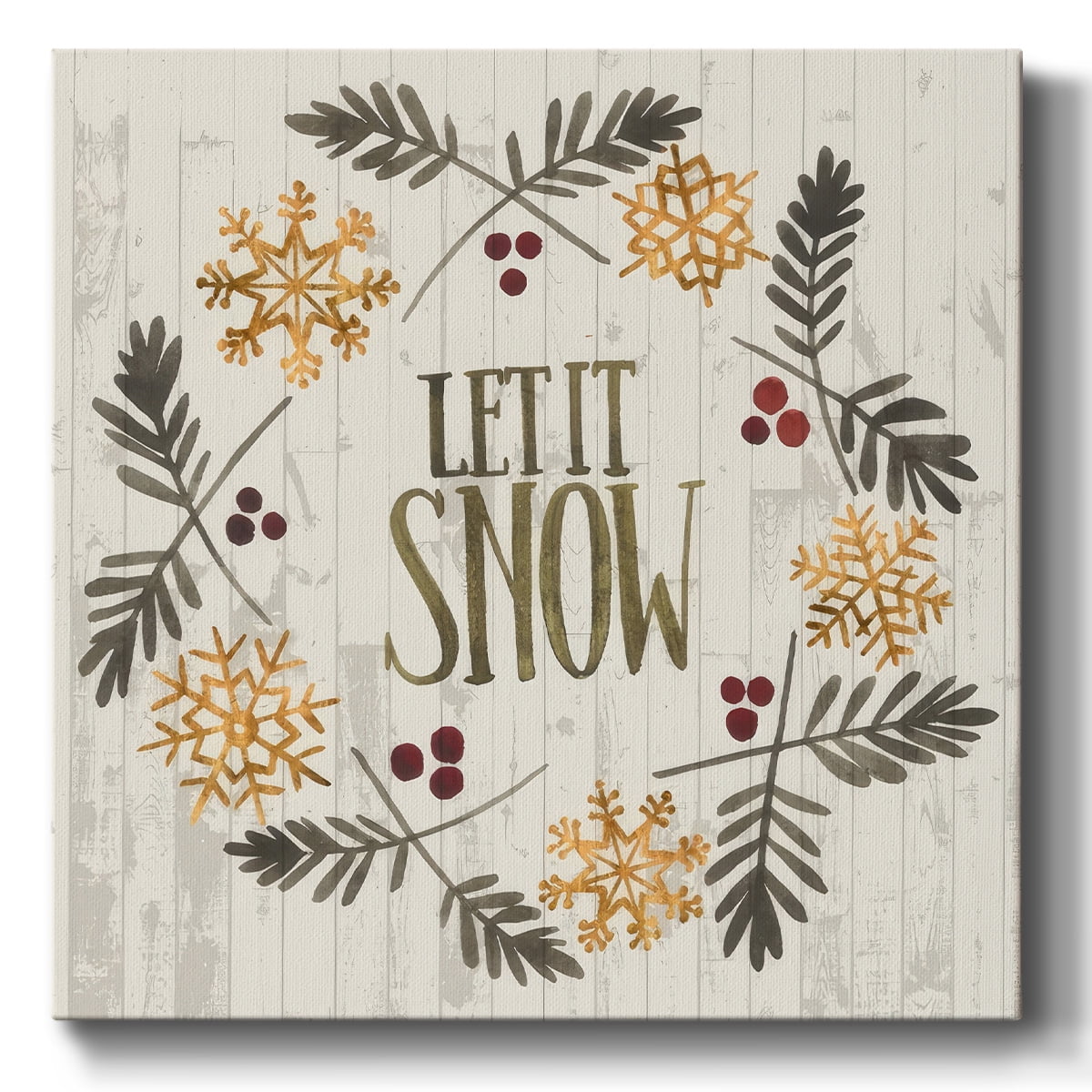 Rustic Christmas VI- Gallery Wrapped Canvas