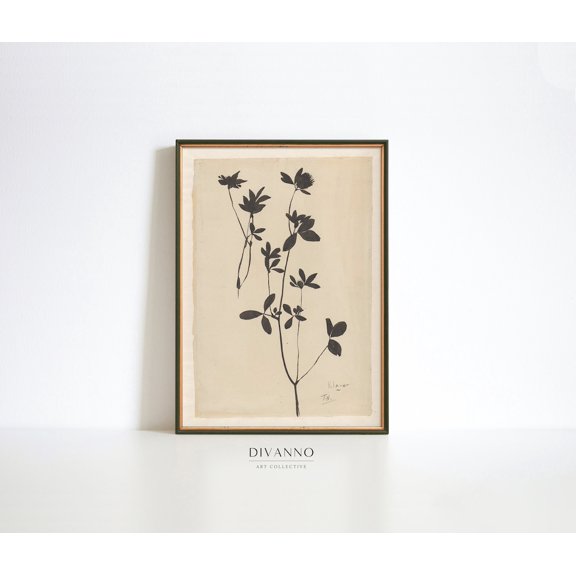 Rustic Clover Botanical Unframed Paper Print