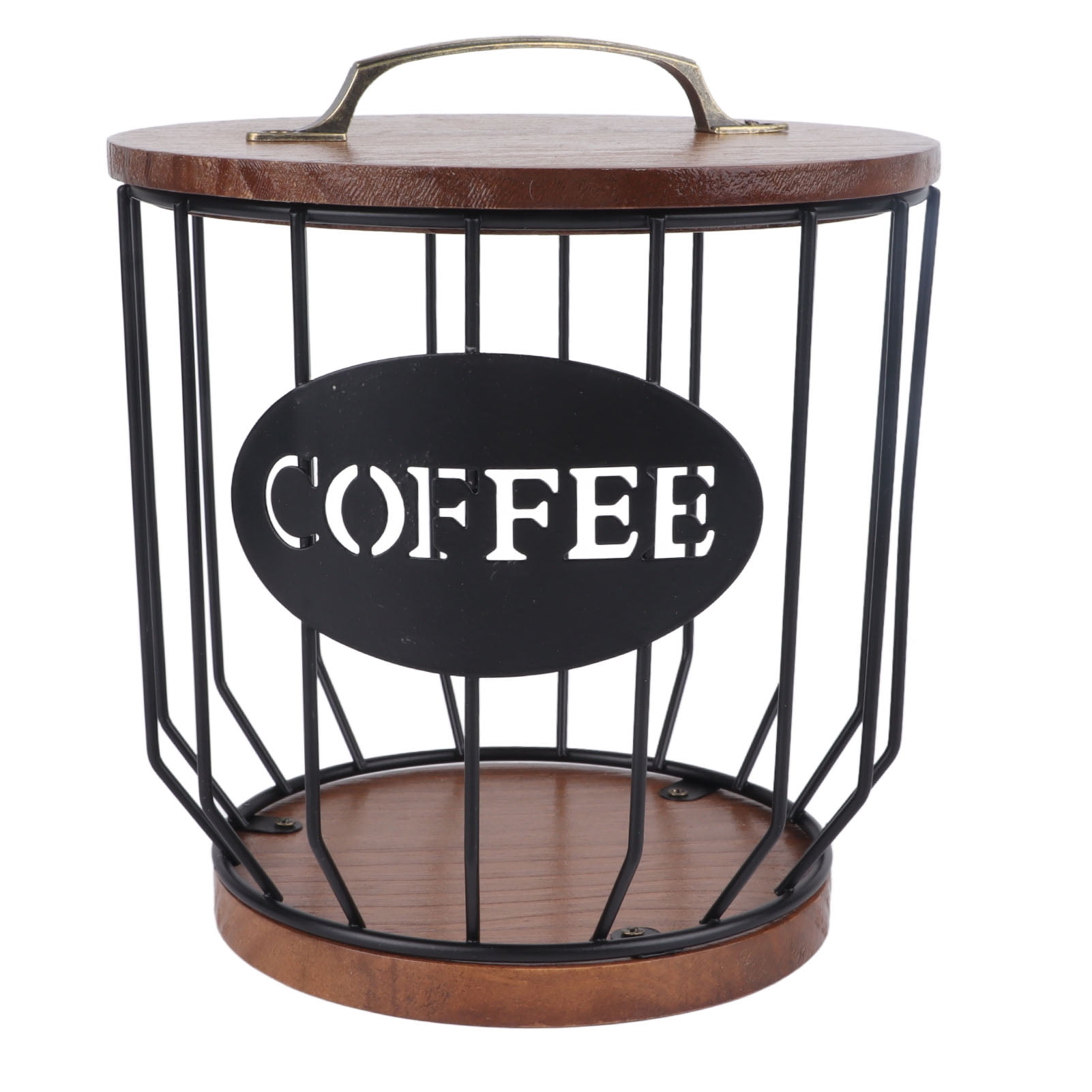 Rustic Coffee Filter Holder with Lid Coffee Filter Storage Container
