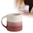thumbnail image 1 of Rustic Coffee Mug, 18oz Ceramic Coffee Cup with Handle, Vintage Striped Stoneware Coffee Mugs for Latte, Cappuccino & Dishwasher Safe for Office/Home/Kitchen, 1 of 5