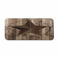 thumbnail image 1 of Rustic Computer Mouse Pad, Wooden Background Pattern with a Weathered Star Figure Image, Rectangle Non-Slip Rubber Mousepad X-Large, 35" x 15" Gaming Size, Brown Dark Grey, by Ambesonne, 1 of 2