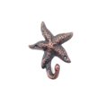 thumbnail image 1 of Rustic Copper Cast Iron Starfish Hook 4" - Decorative Key Hook - Beach Lifestyle, 1 of 1
