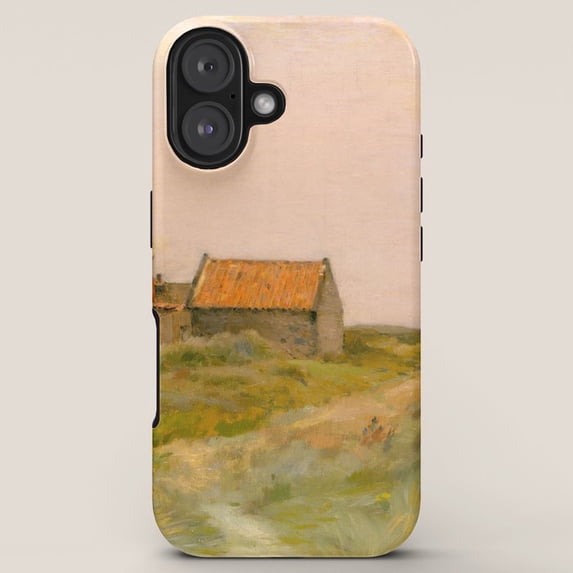 Rustic Cottage and Grassy Field Tough Case for Apple iPhone ...