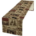 thumbnail image 1 of Rustic Country Bear Table Runner,Patchwork Cabin Wild Animals Hunting Table Cloth for Home Kitchen Dining Table Decoration Party 13x90in, 1 of 6