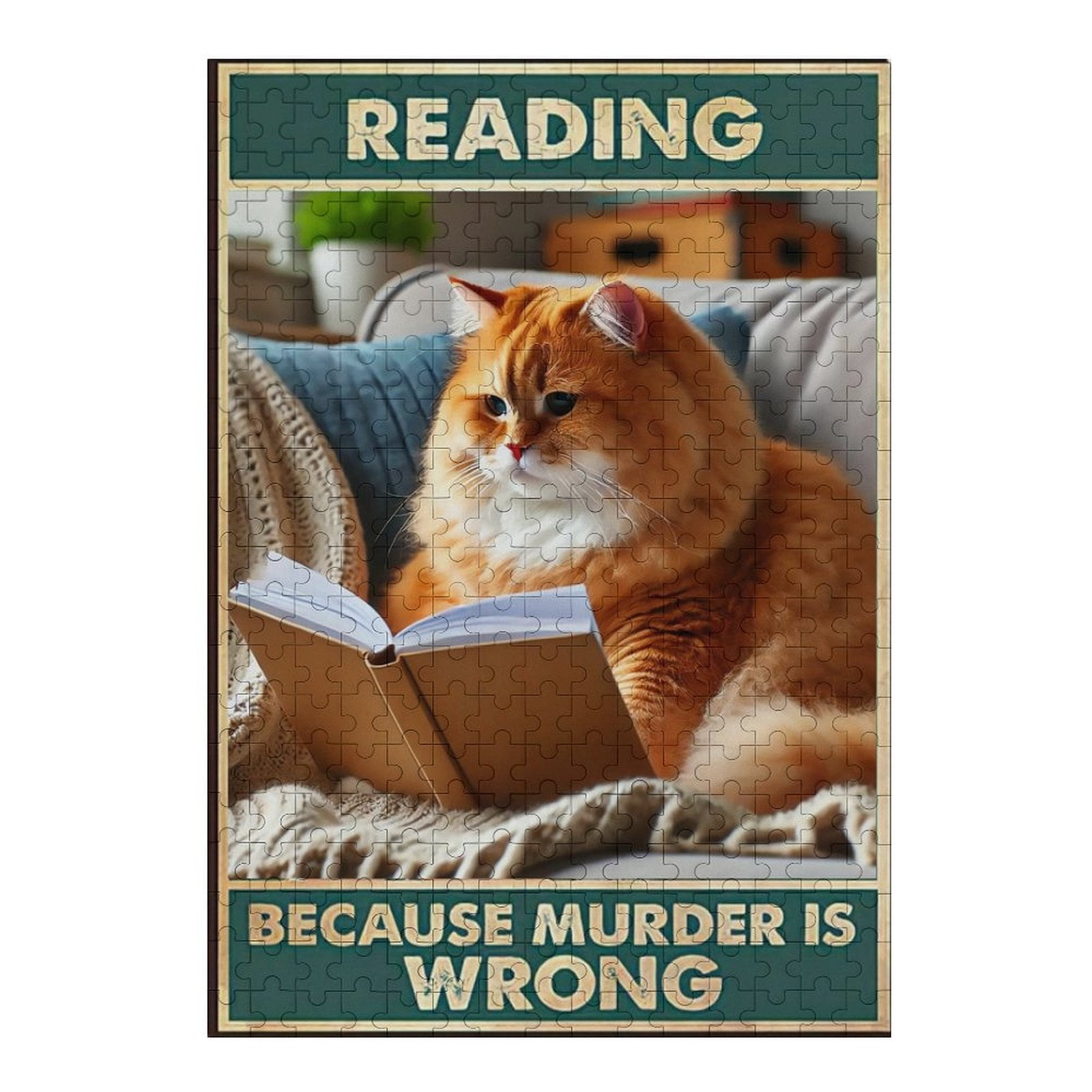 Wooden Jigsaw Puzzle - Chef Cooking Because Murder Is Wrong 1000 Piece Puzzle For Adults, Family Game & Gift - View #2