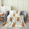 thumbnail image 1 of Rustic Cow Bed Blanket Baby 30x40,Retro Cowhide Blanket for Kids Boys Girls,Highland Cow Mother Kid Flannel Blanket,Farmhouse Rose Flower Leaf Fuzzy Blanket Sofa Bed Couch Decor, 1 of 6