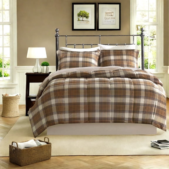 Rustic Cozy Microfiber Bedding Set Classic Quilting Hypoallergenic Comforter