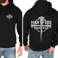 thumbnail image 1 of Rustic Cross Christian Double-Sided Hoodie – Unisex Faith Pullover for Men & Women, Man of God Husband Dad Church Wear, 1 of 7