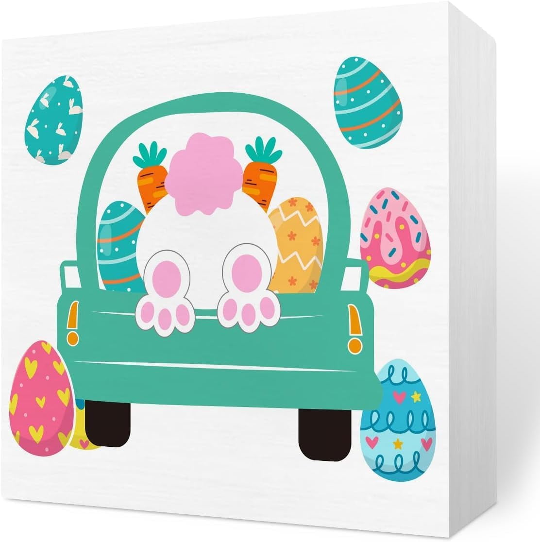 Rustic Cute Easter Bunny Eggs Decorations Home Office Desk Decor ...