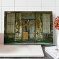 thumbnail image 1 of Rustic Cutting Board, Damaged Shabby House Boarded up and Rusty Doors Moldy Windows Photography, Decorative Tempered Glass Cutting and Serving Board, Large Size, Multicolor, by Ambesonne, 1 of 5