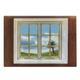thumbnail image 1 of Rustic Cutting Board, Meadow Grass with Tree Through Window Countryside Rural Cottage Flourishing Image, Decorative Tempered Glass Cutting and Serving Board, Large Size, Multicolor, by Ambesonne, 1 of 1