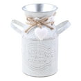 thumbnail image 1 of Rustic Cylindrical Flower Pots Watering Milk Jug Vase with Double Handle Coffee Pot Shaped Flower Pot Vintage Primitive, 1 of 15