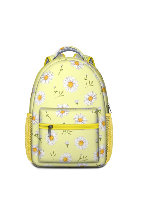 Rustic Daisy and Wildflowers School Backpack - Durable & Lightweight for Students