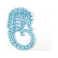 thumbnail image 1 of Rustic Dark Blue Whitewashed Cast Iron Seahorse Trivet, 6 in., 1 of 1