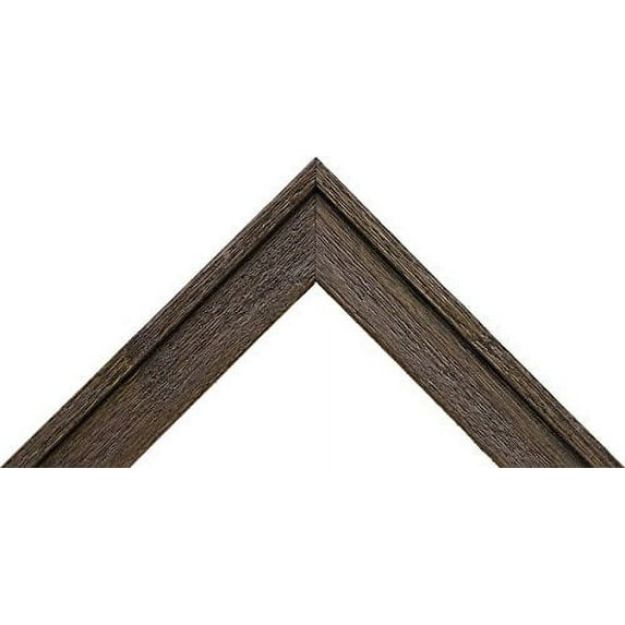 Rustic Dark Brown Picture Frame 1" deep for 3/4" canvas, (different sizes) (16x20)