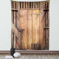 thumbnail image 1 of Rustic Decor Wall Hanging Tapestry, Dated Simple Door Like in Construction Vertical Barns House Nobody Bohemian Decor Print, Bedroom Living Room Dorm Accessories, 60 X 80 Inches, by Ambesonne, 1 of 5
