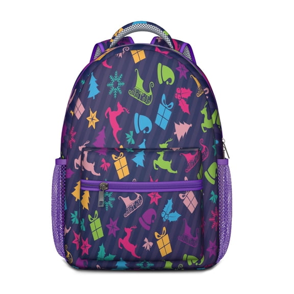 Rustic Deer Print School Backpack – Vintage Buck and Forest Pattern Schoolbag with Hunting, Wild Woodland Design