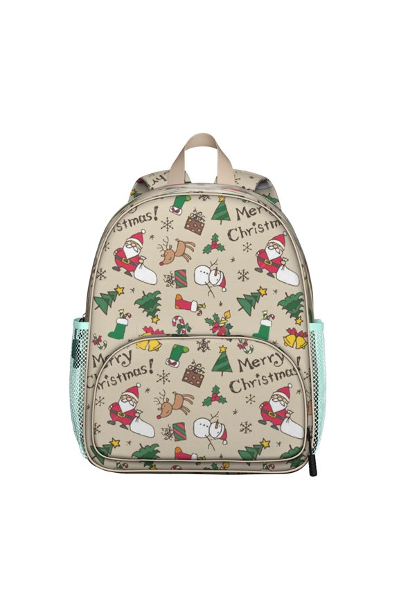 Rustic Deer Print Student Backpack – Vintage Hunting Design With Nordic Geometric Woodland Buck Nature Artistic Aesthetic